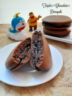 Foto resep Triple Chocolate Dorayaki
