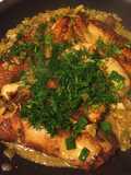Fillet Fish with White Wine and Mushroom Sauce