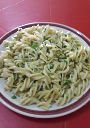 Una foto de Pasta de fusilli