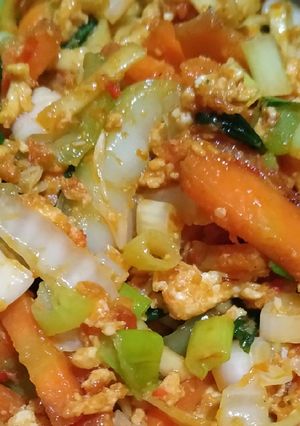 Foto resep Mi telor sayur