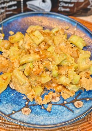沖繩口味苦瓜炒蛋 的食譜成品照片