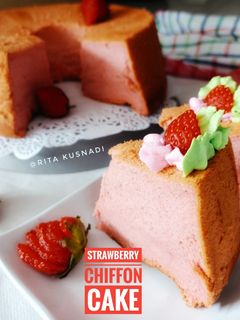 Foto resep Strawberry Chiffon Cake
