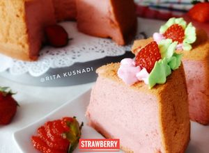 Foto resep Strawberry Chiffon Cake