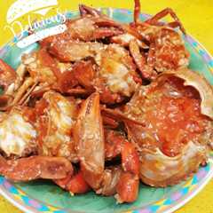 A picture of Kepiting saus cabe.