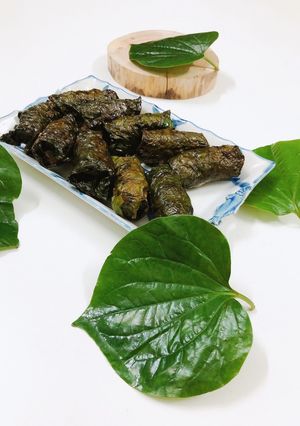 Hình của món Chả nướng lá lốt.