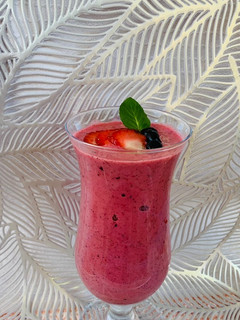 Una foto de Smoothie de frutos rojos