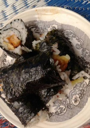 Foto resep Sushi/Kimbap with sauce simple