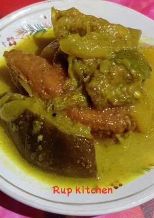 আলু বেগুন দিয়ে চেলা মাছের পাতলা ঝোল (alu begun diye chela macher jhol recipe in bengali) রেসিপির প্রধান ছবি
