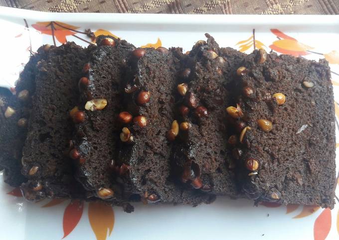 Recipe of Perfect Banana, Chocolate & Peanut Loaf Cake