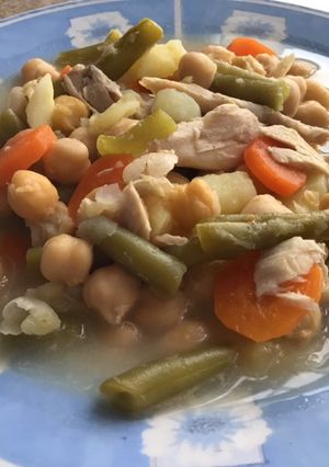 Una foto de Cocido de garbanzos