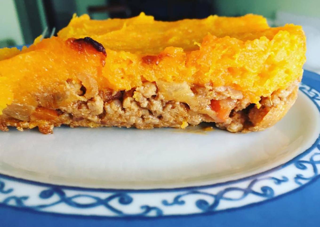 Pastel de cerdo y calabaza