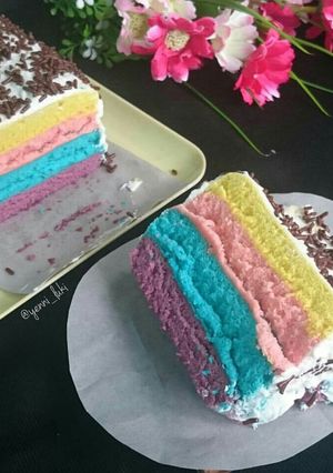 Foto resep Bolu rainbow