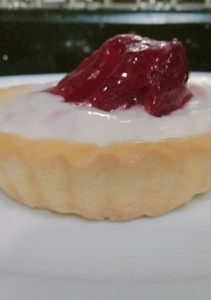 صورة لوصفة تارتولات الفراولة روووعة 🌹✨🐱