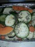 Pescado al horno con verduras