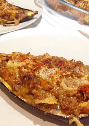 Foto principal de Berenjenas / Calabacines rellenos gratinados sin PLV, o con🤔