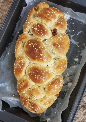 عکسی از دستور نان گیسو خانگی