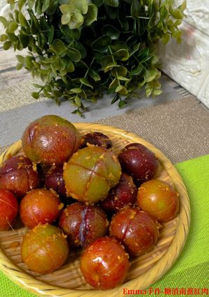 糖漬南薑紅肉李和桃接李 的食譜成品照片
