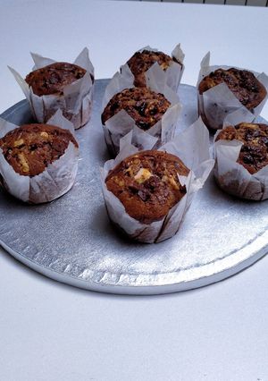Une photo de Muffins aux 3 chocolats