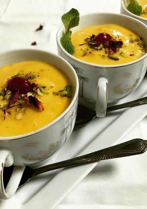 A picture of Apricot Shrikhand.
