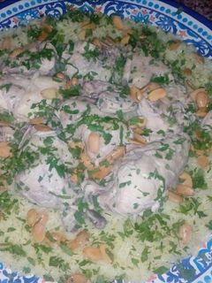 صورة لوصفة منسف بالدجاج