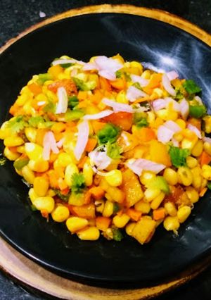 A picture of Corn Chaat.