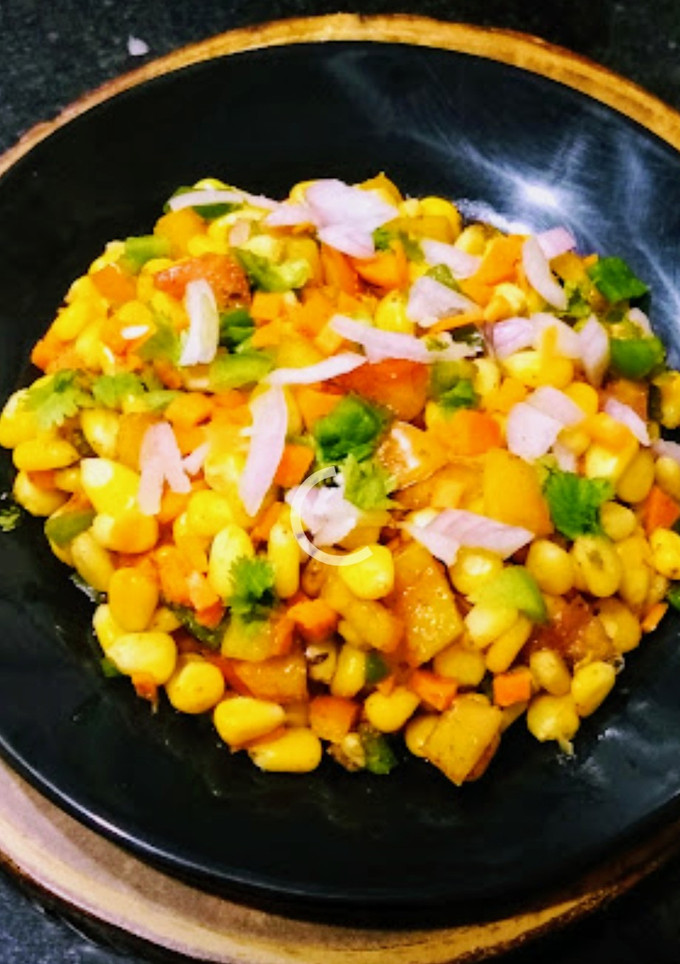 A picture of Corn Chaat.
