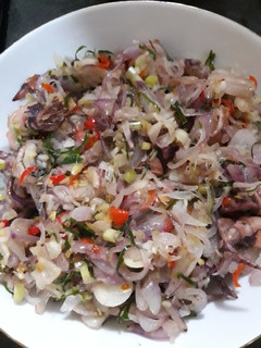 Foto resep Cumi asin sambal matah