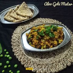 A picture of Aloo Gobhi Matar Curry.