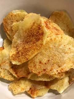 Una foto de Patatas campesinas sin aceite - versión microondas