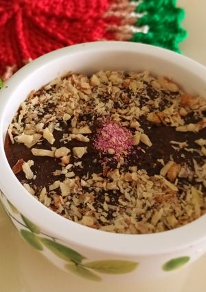 عکسی از دستور حلوا خرما با ۳ آرد