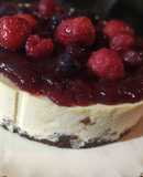 Cheesecake Mini de frutos rojos al horno