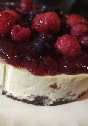 Una foto de Cheesecake Mini de frutos rojos al horno