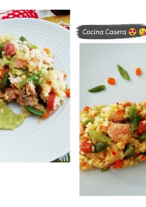 Una foto de Arroz todo en uno!! 😍 🥩🍚