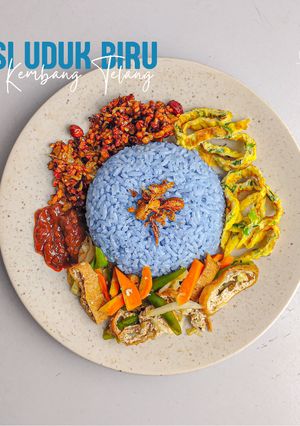 Foto resep 20. Nasi Uduk Biru / Kembang Telang