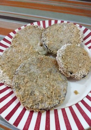 Una foto de Milanesas de berenjenas