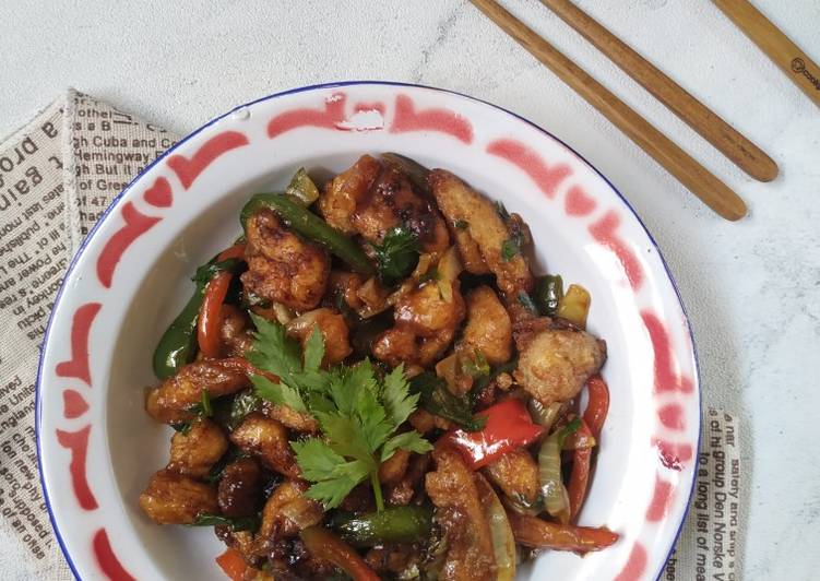 Resep Kai Yuk Jau Dim Lat Ciu (Ayam Tumis Paprika) yang Menggugah Selera
