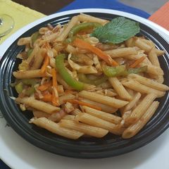 A picture of Schezwan Pasta.