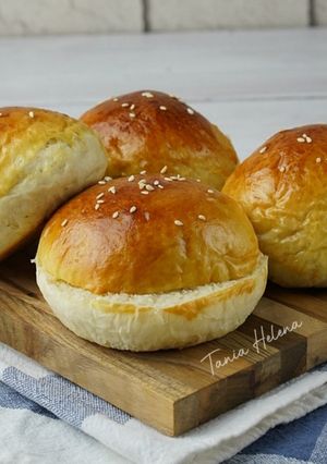 Foto resep Burger Buns Tanpa Ulen, Dengan Margarin, Tanpa Telur