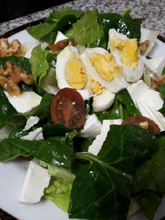 Una foto de Ensalada de espinacas