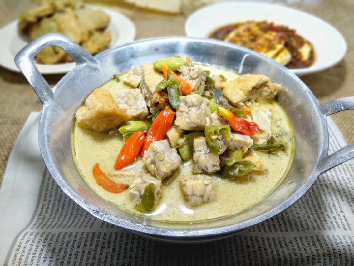 Resep Lodeh Tahu Tempe Pedas(Jangan Lombok), Enak Banget