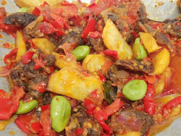 Cara Gampang Membikin Resep Dendeng Balado basah yang Uenak Anti Ribet, Bikin Ngiler