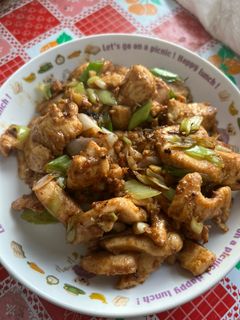 沙茶炒雞胸肉 的食譜成品照片