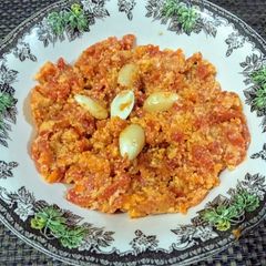 A picture of Gajar Ka Halwa/Carrot Halwa.