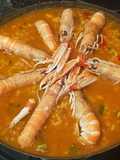 Arroz caldoso con cigalas