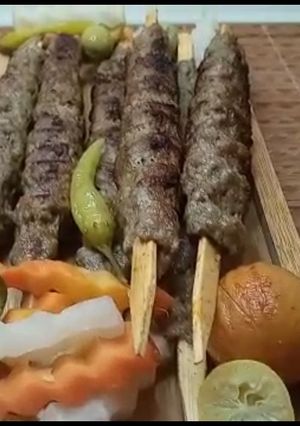 A picture of Turkish kabab.