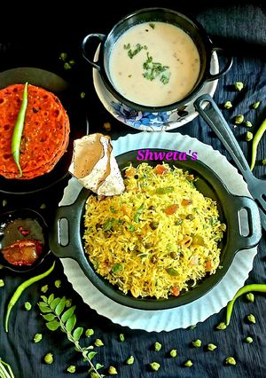 A picture of લીલા ચણા નો પુલાવ(Fresh Green Beans Pulao recipe in Gujarati).