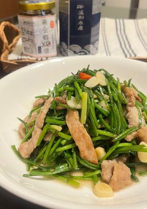 XO醬炒水蓮 的食譜成品照片