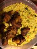 Fried rice and turkey