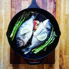 A picture of Whole Baked Sea Bream.