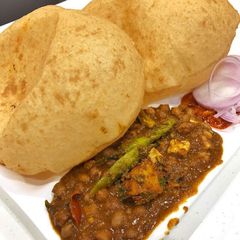 Chole bhature A picture of Chole bhature.